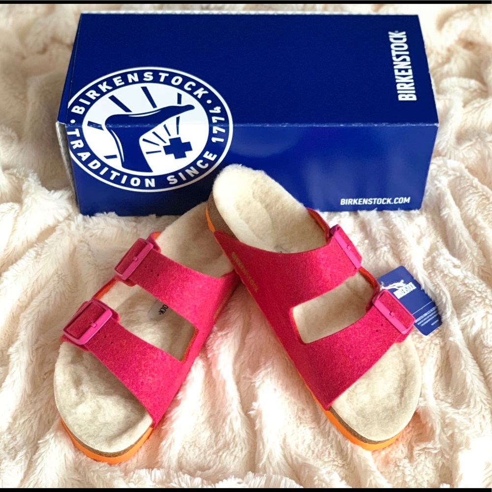 New! Birkenstock Arizona Rivet Sz 6US (37) Fuchsia - Picture 2 of 8